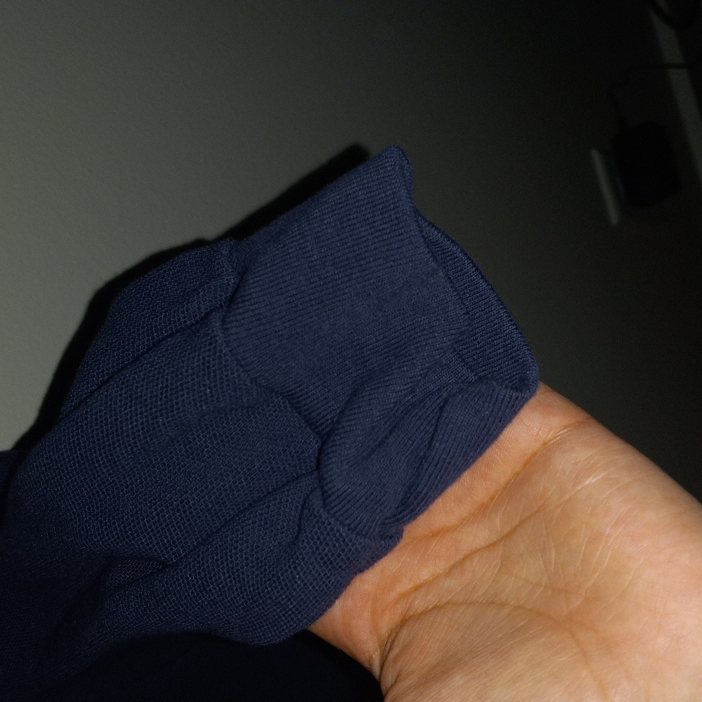 Dark navy blue long sleeve polo 3/ 25.00 - Picture 3 of 3